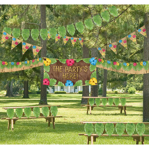 natural luau outdoor decorating kit ziggos com natural luau outdoor decorating kit ziggos com