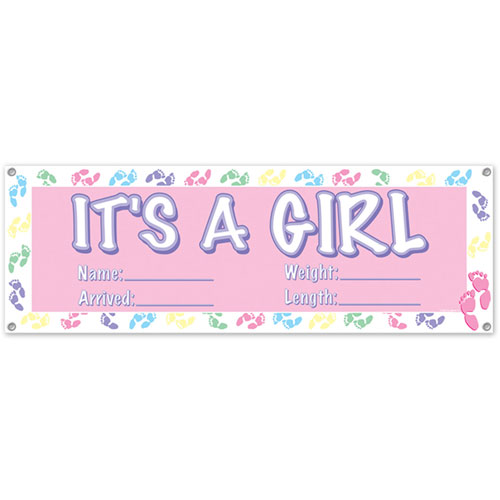 its a girl banners