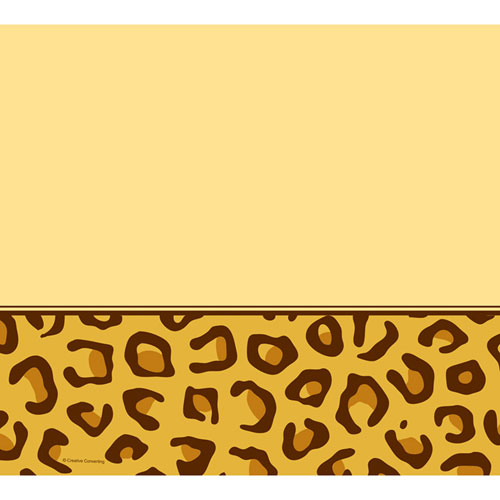 Leopard Animal Print Plastic Tablecover