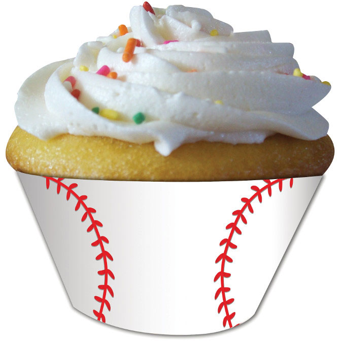 Baseball Cupcake Wrappers (12ct)